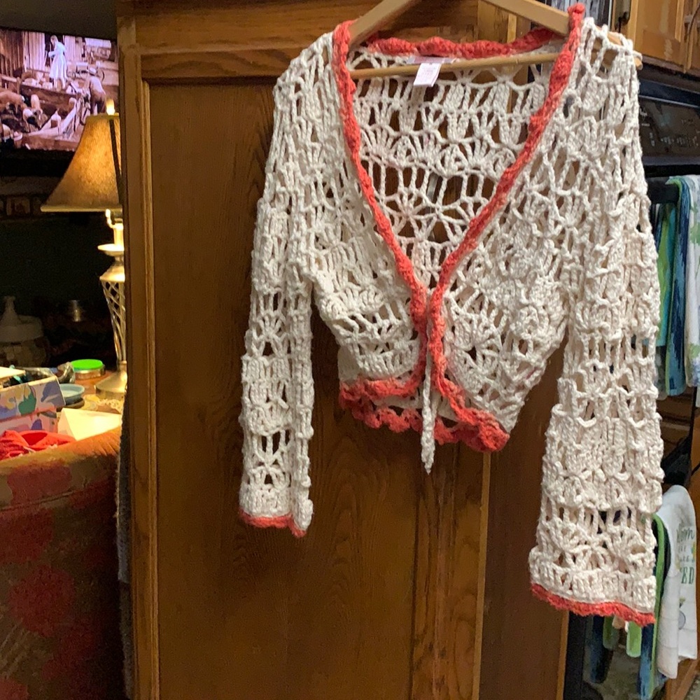 Nine & Co Weekend Granny Crochet Cropped Loose K